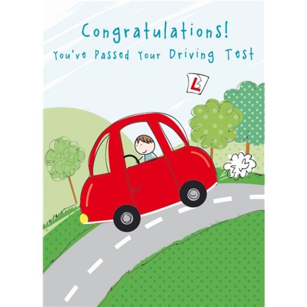 Congratulations Card Driving Test 