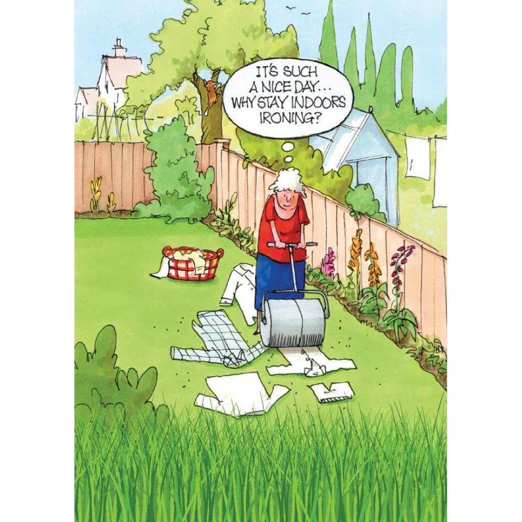 Gardeners Weakly Card Ironing