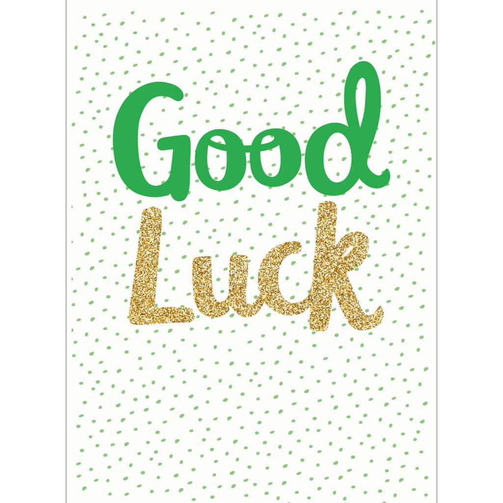 Good Luck Card Good Luck Text