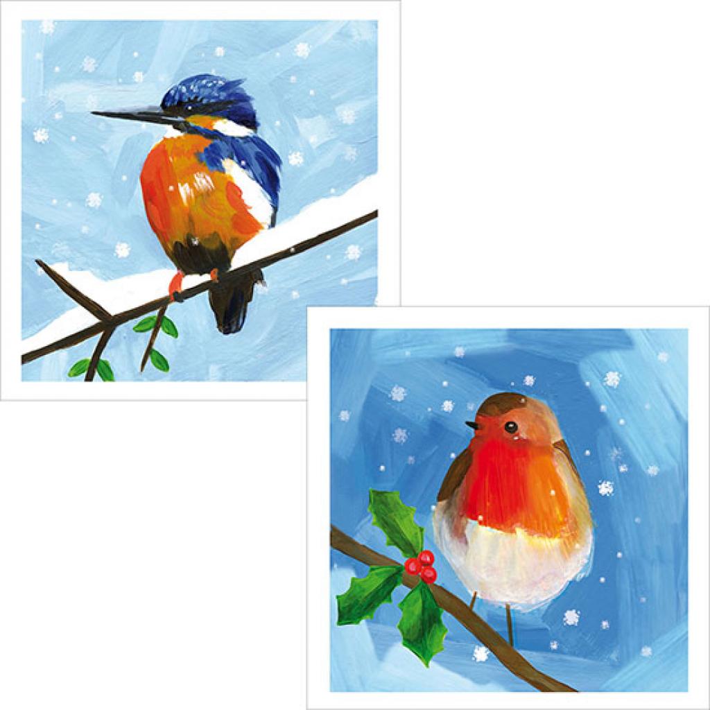 RSPB Luxury Christmas Card Pack Snowy Scenes