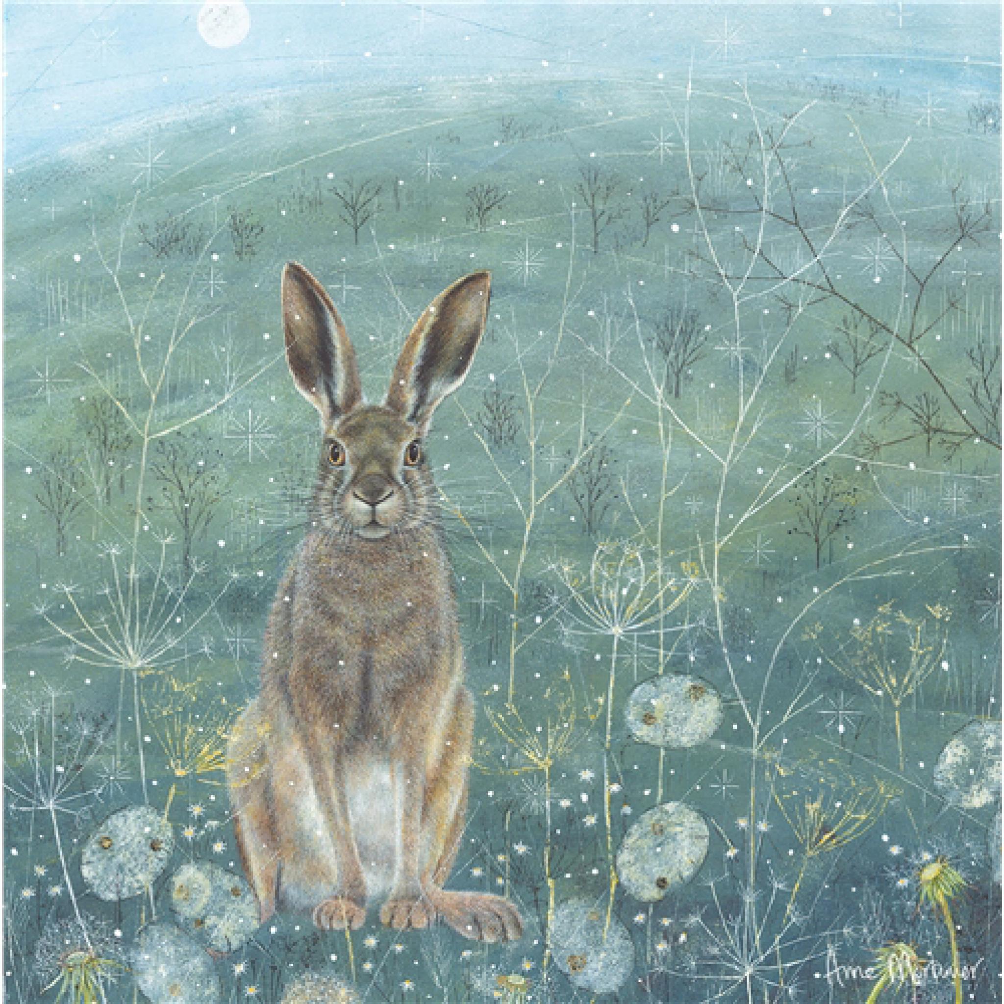 Card Dancing Hare - Cambridge Imprint - View #3