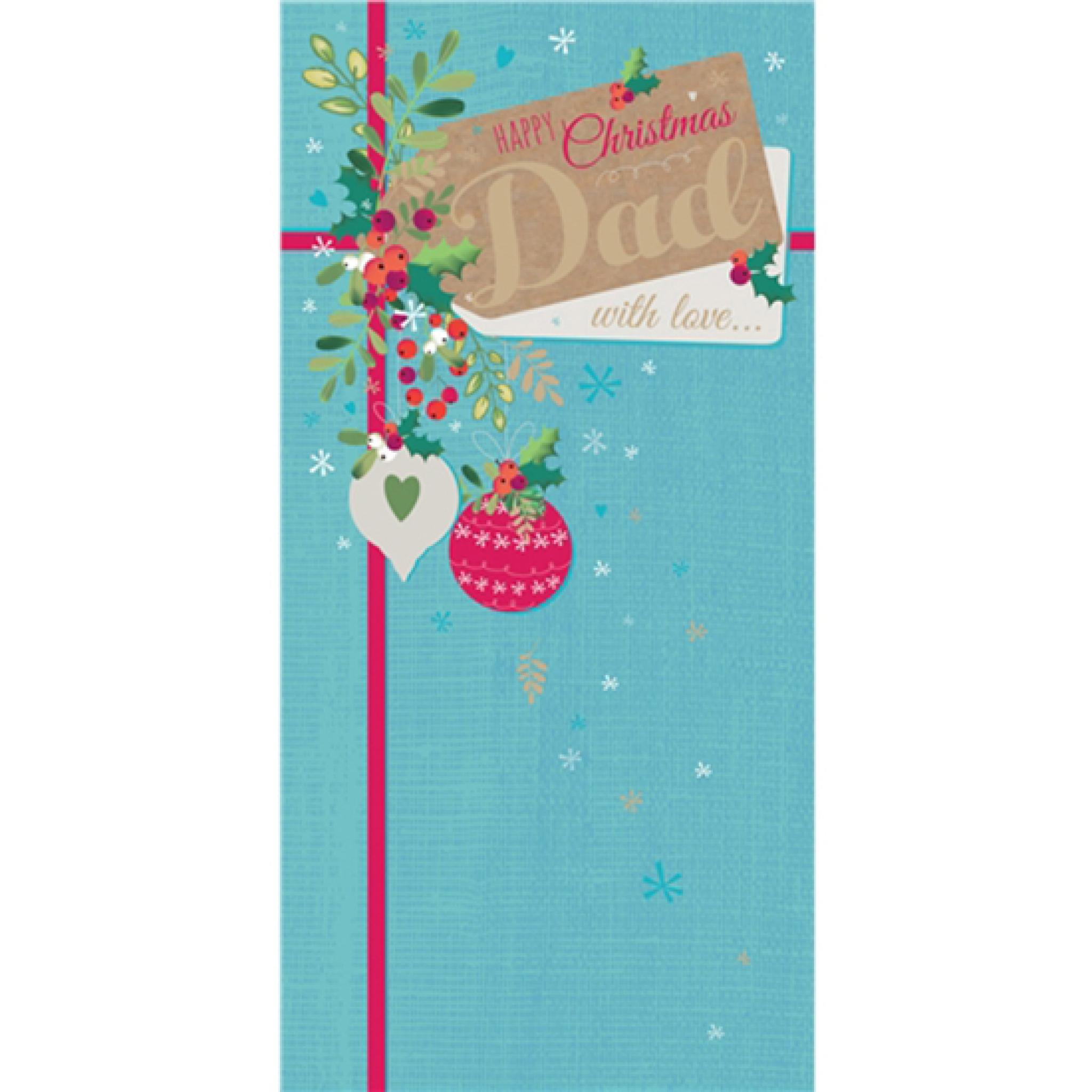 Christmas Card (Single) Dad 'Present Tag' Christmas Card (Single) Dad 'Present Tag'
