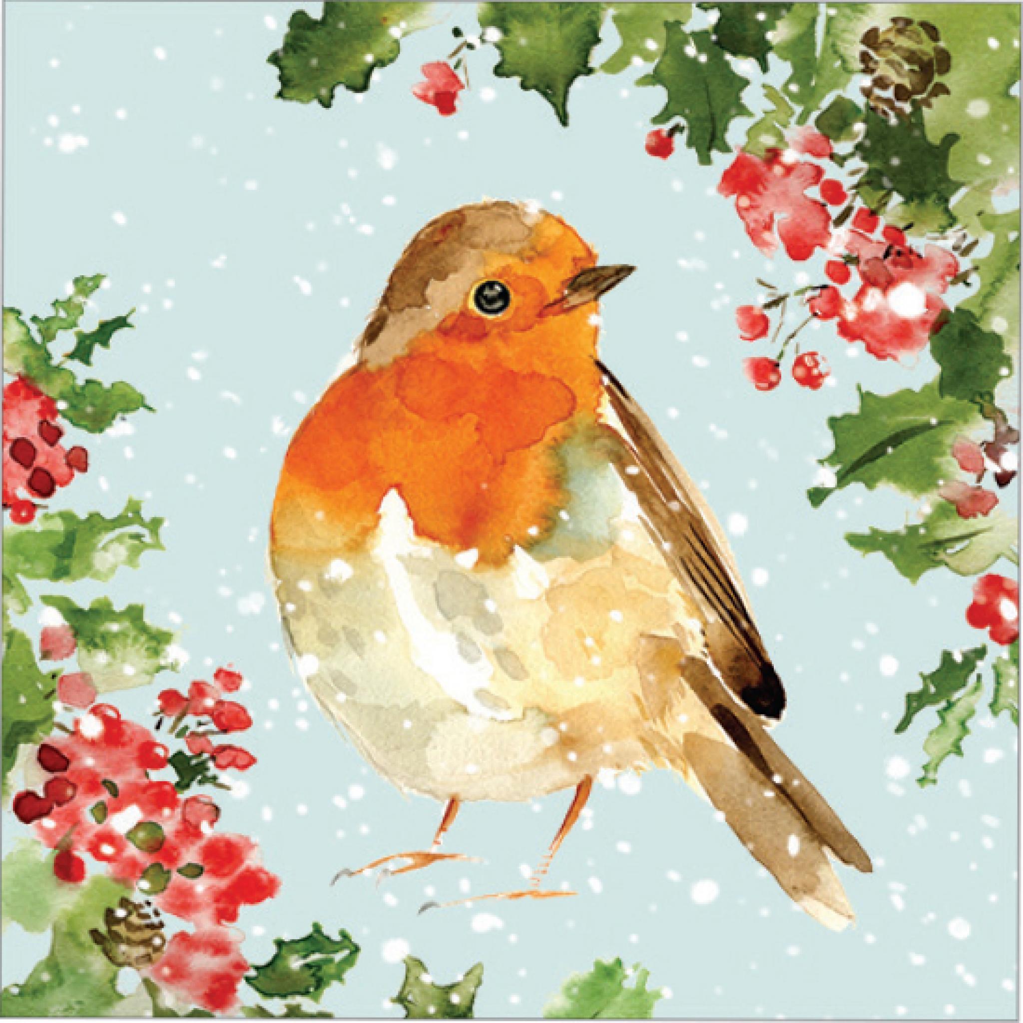 Charity Christmas Card Pack - Christmas Robin