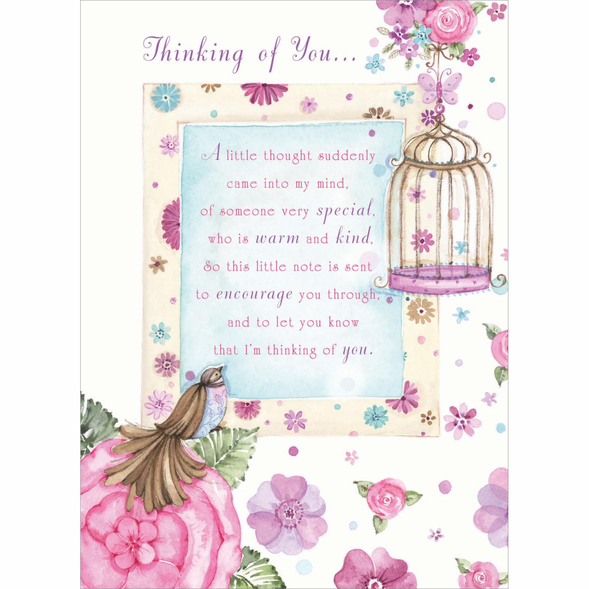 Sentiments Card  Thinking Of You