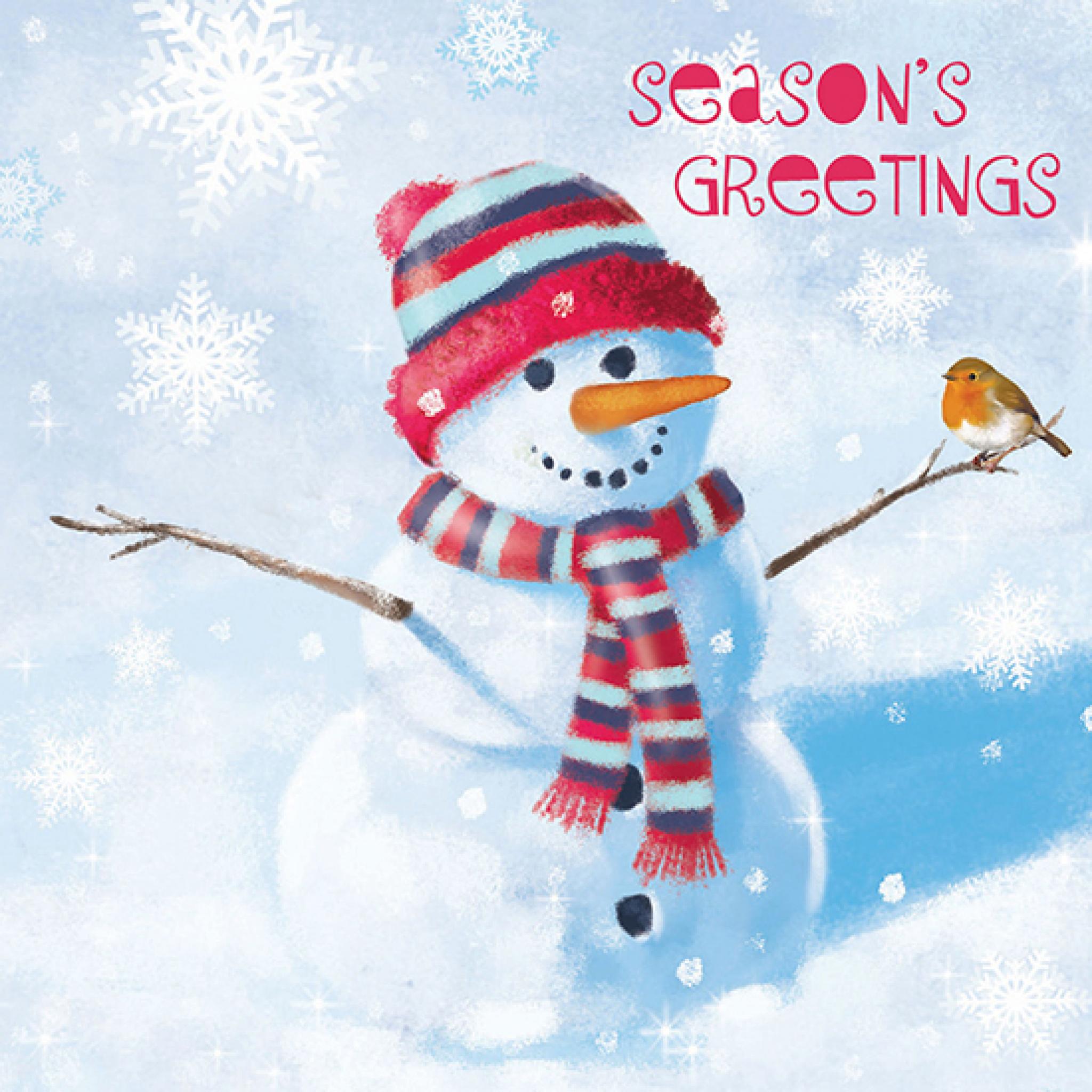 Help For Heroes Christmas Card Pack (Small) Snowman's Friend