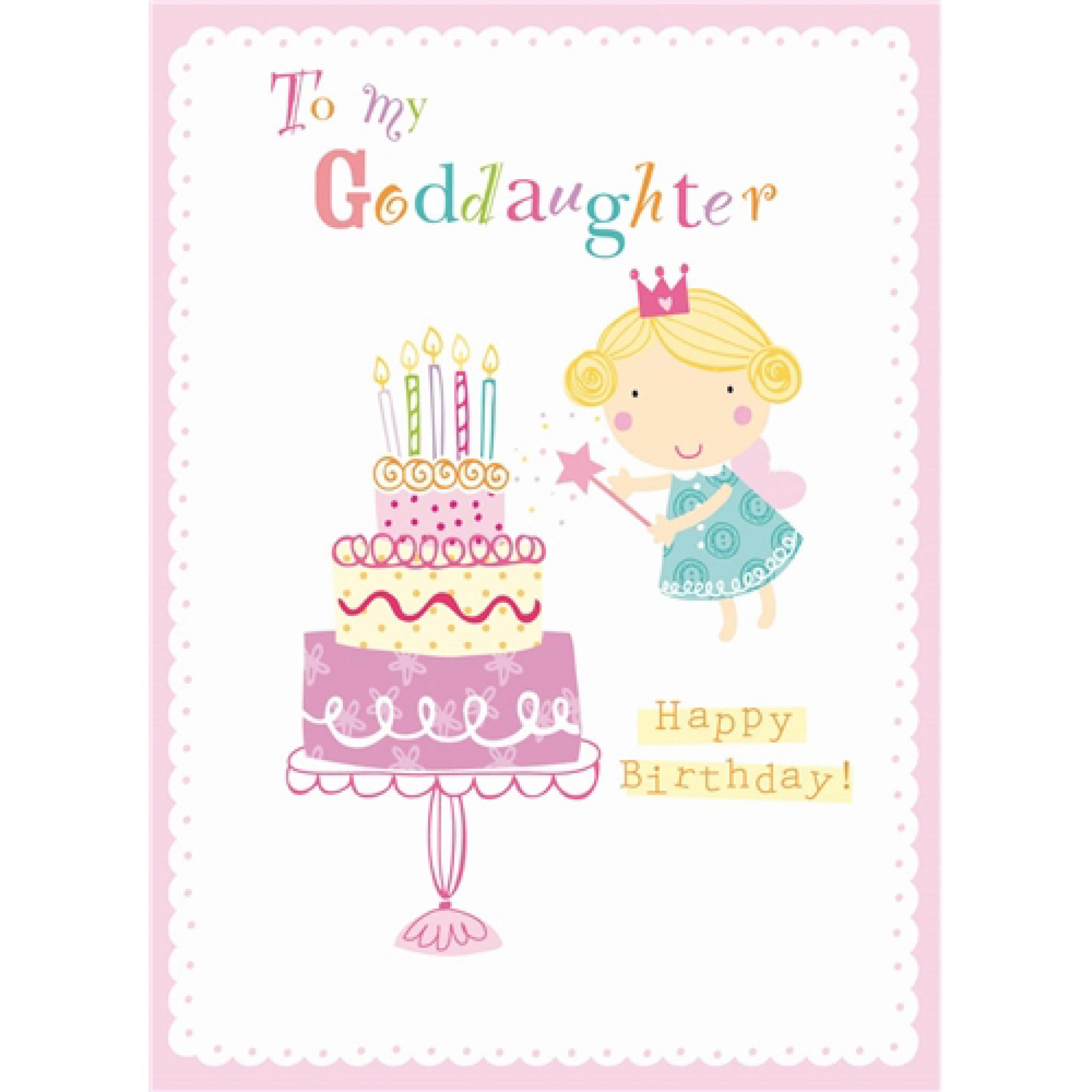 Family Circle Card Birthday Fairy Goddaughter