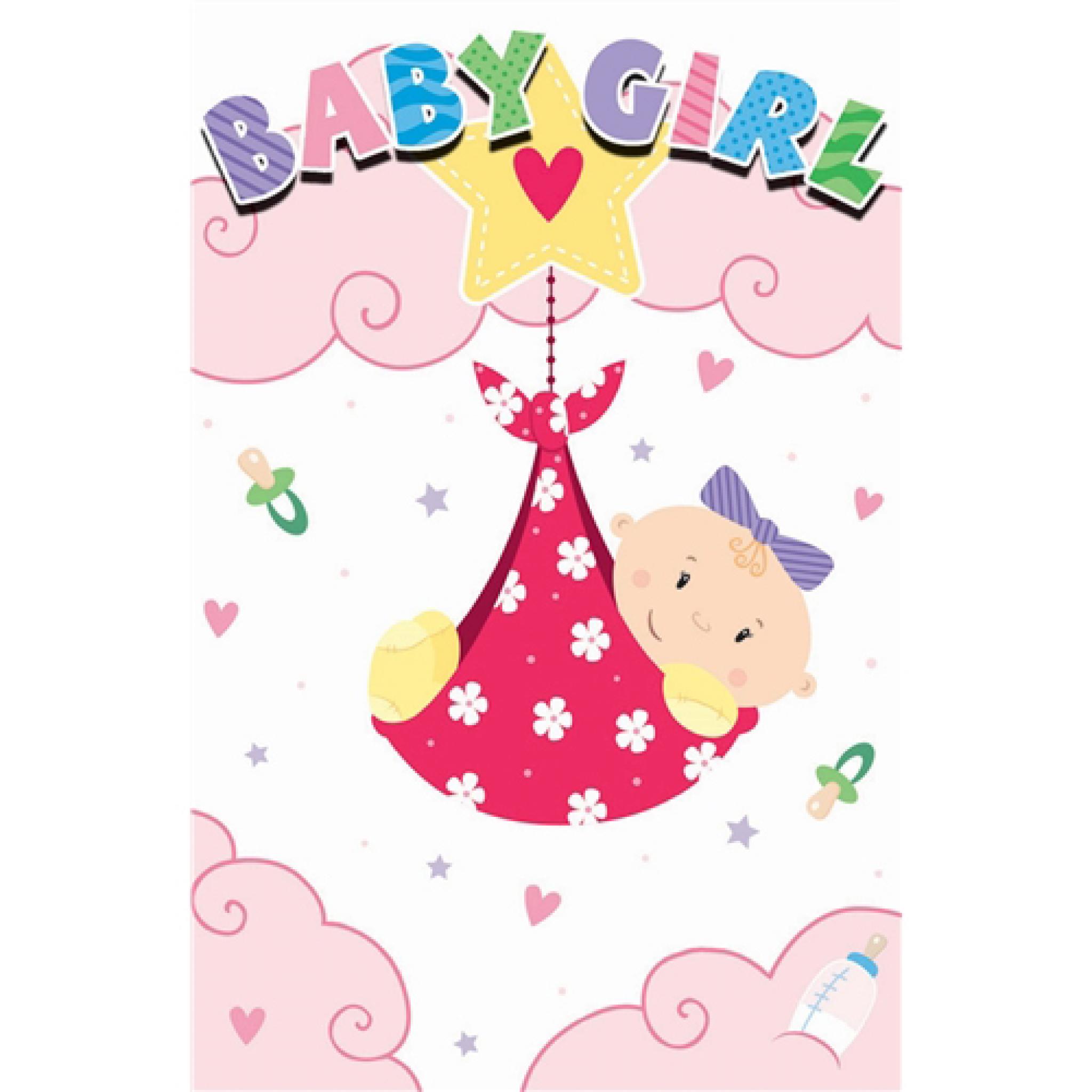New Baby Card - Baby Girl