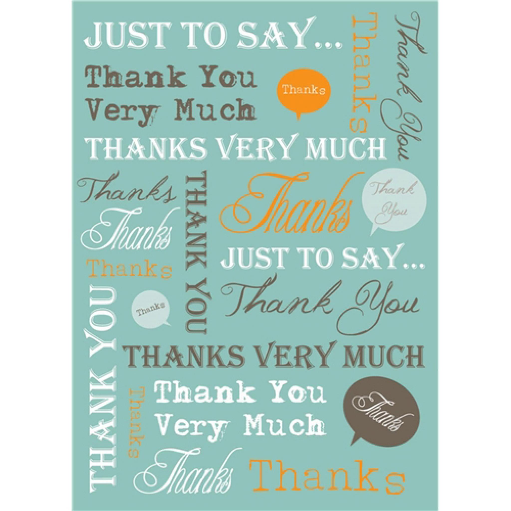 Notecard Pack - Thank You Text