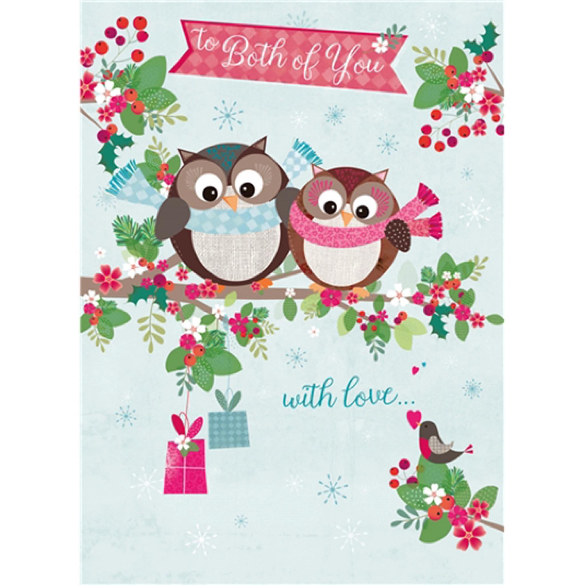 Christmas Card Both Of You /'Owls On Branch/' Single
