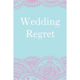 Wedding Regret Card - Pattern On Blue