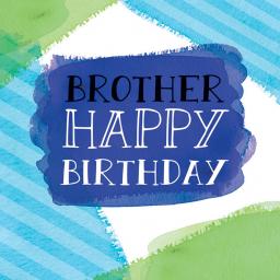 Family Circle Card - Colour Wash & Text (Brother)