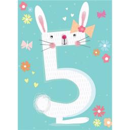 Rainbow Pops Card Collection - Bunny (Age 5)