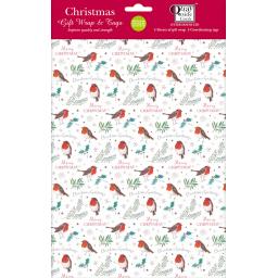 Christmas Wrap & Tags - Christmas Robins