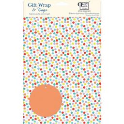 Gift Wrap & Tags - Multicoloured Spots