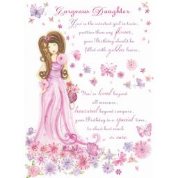 Sentiments Card - Gorgeous Daughter