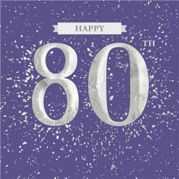 Age To Celebrate Card - 80