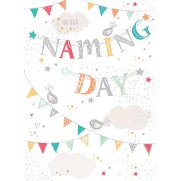 Naming Day Card - Bunting
