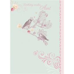 Family Circle Card - Birds On Blossom (Aunt)