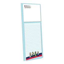 Help For Heroes Stationery - Magnetic Memo Pad With Sticky Notes