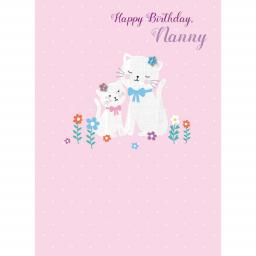 Family Circle Card - Cat & Kitten (Nanny)