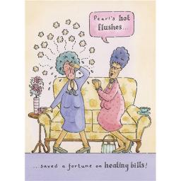 Blue Rinse Card - Hot Flushes