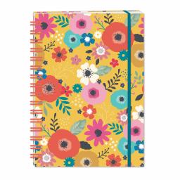 Bohemia Stationery - A5 Hardcover Notebook - Flowers
