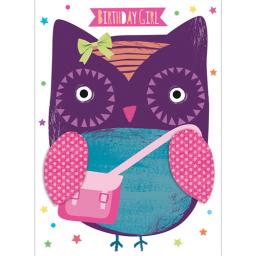 Hip Hip Hooray Card - Olga The Owl