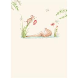 Friends From Bluebell Wood Card - Relaxing Otter