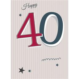 Special Birthdays Card - 40 Male