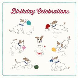 Tommy Doggy Card - Birthday Balloons