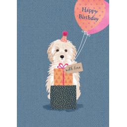 Pom Poms Card Collection - Balloon Pup