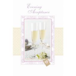 Wedding Card - Champagne (Accept Card)