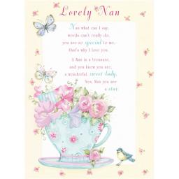 Sentiments Card - Lovely Nan