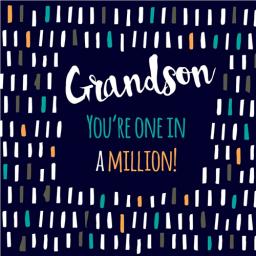 Family Circle Card - One In A Million (Grandson)