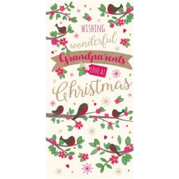 Christmas Card (Single) - Grandma & Granddad 'Grandparents'