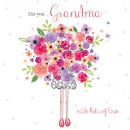 Family Circle Card - Big Bouquet (Grandma)