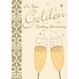 Anniversary Card - Bubbly (Your Golden Anniversary)