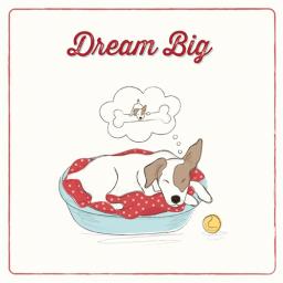 Tommy Doggy Card - Dream Big
