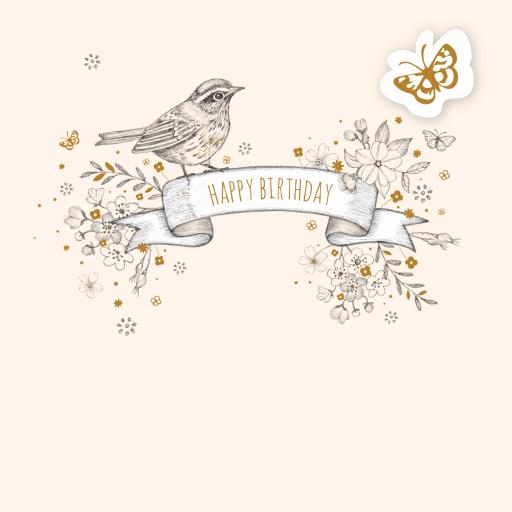 Feuille d'or Card Collection - Bird & Flowers