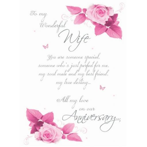 Anniversary Card - Poem For My Wife (Wife)
