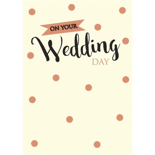 Wedding Card - Text & Confetti