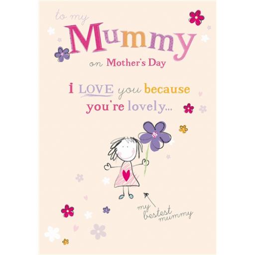 Mother's Day Card - Bestest Mummy