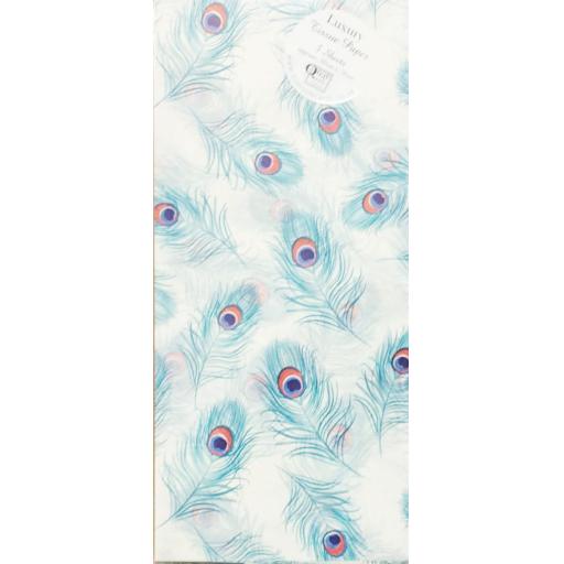 Tissue Pack - Peacock (3 Sheets)