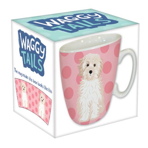 Curved Mug - Waggy Tails - Dog