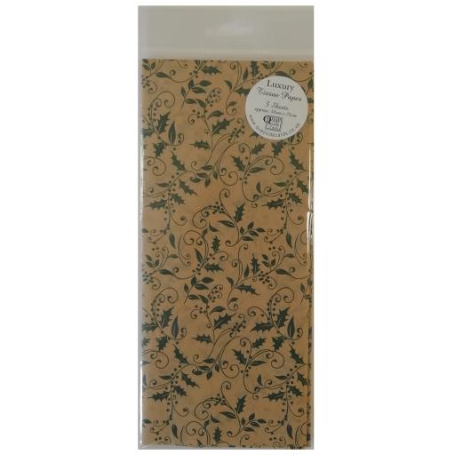 Christmas Tissue Paper Pack - Holly