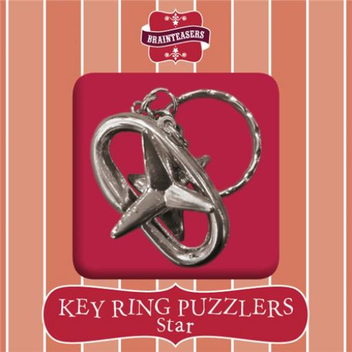 Brainteasers Key ring Puzzle Star (Intermediate)