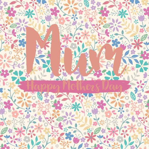 Mother's Day Card - All Over Floral
