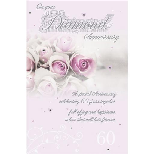 Anniversary Card - Roses (Your Diamond Anniversary)