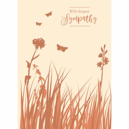 Sympathy Card - Meadow Butterflies