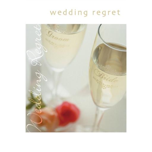 Wedding Regret Card - Glasses